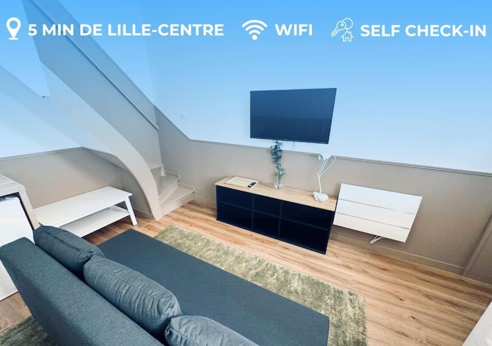 Nouveau! Centre Lille T3 Avec Wifi, Tv, Netflix Экстерьер фото